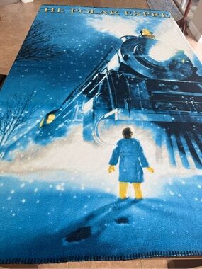 The Polar Express 50x60 Fleece Throw Blanket Christmas Train Warner Bros